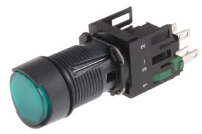 Pulsante Schneider Electric, SPST, luminoso, IP65 Montaggio a pannello